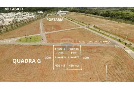 Lote/Terreno à venda, 420m² no Loteamento Residencial Villágio I, Araxá