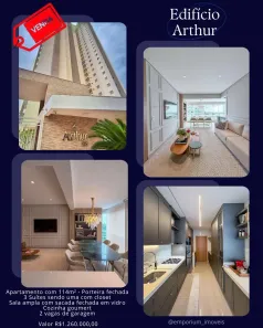 Apartamento com 3 Quartos à venda, 114m² no Duque de Caxias, Cuiabá