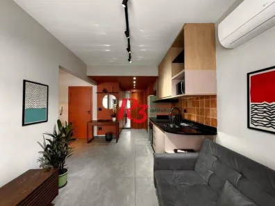 Apartamento com 1 Quarto para alugar, 62m² no Ponta da Praia, Santos