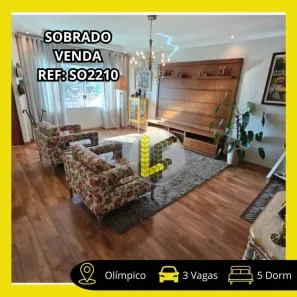 Sobrado com 3 Quartos à venda, 269m² no Olímpico, São Caetano do Sul