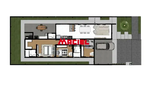 Casa de Condomínio com 3 Quartos à venda, 135m² no Residencial Colinas, Caçapava