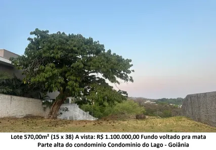 Lote/Terreno à venda, 570m² no Condomínio do Lago 3ª Etapa, Goiânia