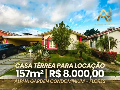 Casa de Condomínio com 4 Quartos para alugar, 150m² no Flores, Manaus