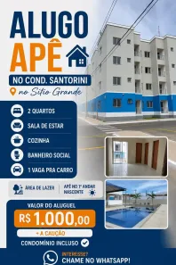 Apartamento com 2 Quartos para alugar, 44m² no Maiobão, Paço do Lumiar
