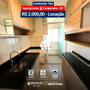 Apartamento com 2 Quartos para alugar, 48m² no Vila da Oportunidade, Carapicuíba