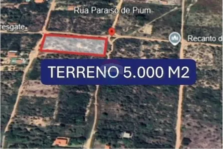 Lote/Terreno à venda, 5000m² no , Nísia Floresta