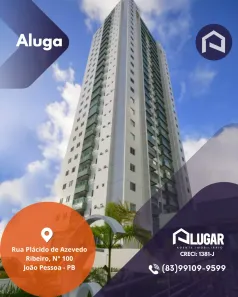 Apartamento com 2 Quartos para alugar, 97m² no Altiplano Cabo Branco, João Pessoa