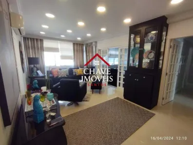 Apartamento com 3 Quartos à venda, 126m² no Gonzaga, Santos