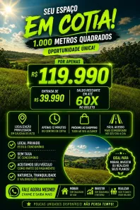Lote/Terreno à venda, 1000m² no Jardim Haras Bela Vista, Vargem Grande Paulista