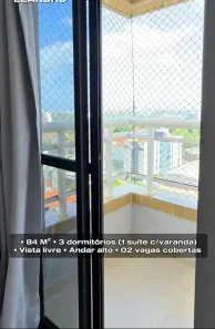 Apartamento com 3 Quartos para alugar, 84m² no Jardim Eldorado, São Luís