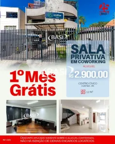Sala Comercial para alugar, 12m² no São Francisco, Curitiba