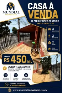 Casa com 3 Quartos à venda, 130m² no Parque Oratório, Santo André