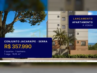 Apartamento com 2 Quartos à venda, 76m² no Conjunto Jacaraípe, Serra