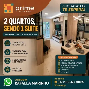 Apartamento com 2 Quartos à venda, 51m² no Cidade Nova, Manaus