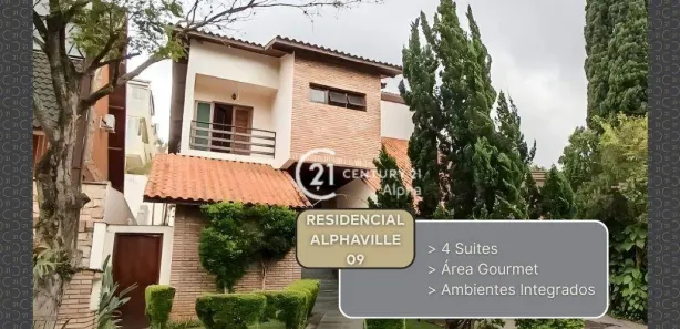 Casa de Condomínio com 4 Quartos à venda, 358m² no Alphaville, Santana de Parnaíba