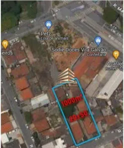 Lote/Terreno à venda, 1000m² no Vila Galvão, Guarulhos