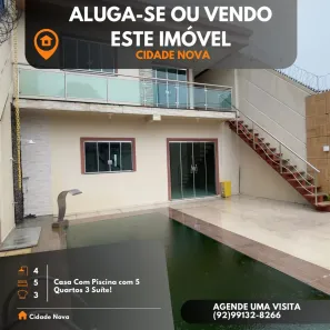 Casa com 5 Quartos à venda, 190m² no Cidade Nova, Manaus