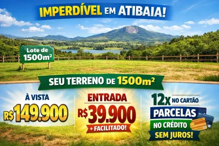Lote/Terreno à venda, 1500m² no Tanque, Atibaia