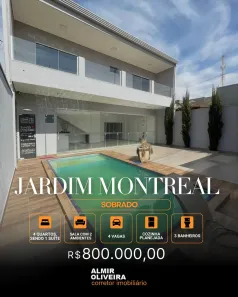 Sobrado com 4 Quartos à venda, 236m² no Jardim Montreal, Sertãozinho
