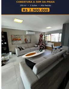 Cobertura com 3 Quartos à venda, 250m² no Ponta Verde, Maceió