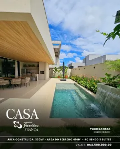 Casa de Condomínio com 3 Quartos à venda, 300m² no Residencial Ville de France, Goiânia