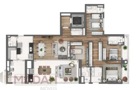 Apartamento com 4 Quartos à venda, 190m² no Perdizes, São Paulo