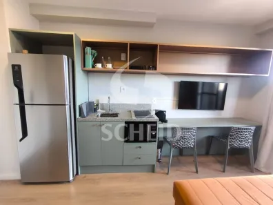 Apartamento com 1 Quarto para alugar, 24m² no Indianópolis, São Paulo