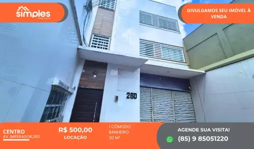 Kitnet para alugar, 30m² no Centro, Fortaleza