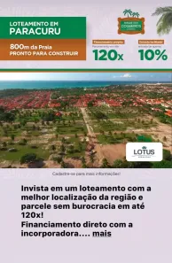 Lote/Terreno à venda, 150m² no estrada D, Paracuru