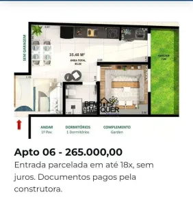 Apartamento com 1 Quarto à venda, 43m² no Jardim Líbano, São Paulo