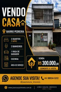 Casa com 3 Quartos à venda, 140m² no Pedreira, Belém