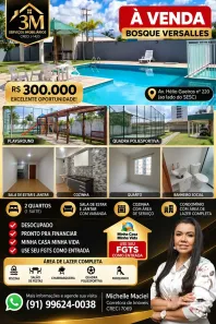 Apartamento com 2 Quartos à venda, 49m² no Quarenta Horas (Coqueiro), Ananindeua
