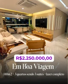 Apartamento com 3 Quartos à venda, 140m² no Imbiribeira, Recife