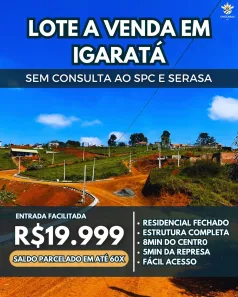 Lote/Terreno à venda, 600m² no Centro, Igaratá