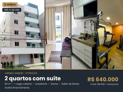 Apartamento com 2 Quartos à venda, 60m² no Jardim Camburi, Vitória