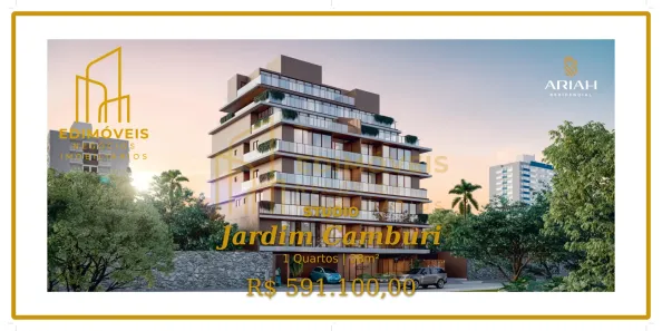 Apartamento com 1 Quarto à venda, 38m² no Jardim Camburi, Vitória
