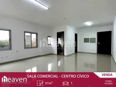 Sala Comercial à venda, 51m² no Centro Cívico, Curitiba
