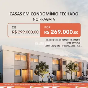 Casa de Condomínio com 2 Quartos à venda, 61m² no Fragata, Pelotas