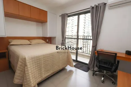 Apartamento com 1 Quarto para alugar, 26m² no Pinheiros, São Paulo