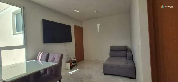 Apartamento com 2 Quartos à venda, 45m² no Chácaras Granja Pousada Del Rey, Santa Luzia
