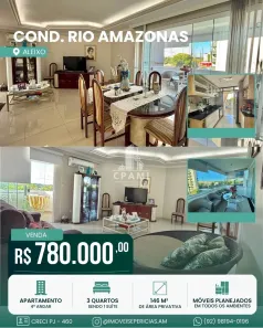 Apartamento com 3 Quartos à venda, 146m² no Aleixo, Manaus
