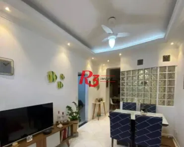 Apartamento com 2 Quartos para alugar, 62m² no Boqueirão, Santos
