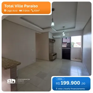 Apartamento com 2 Quartos à venda, 63m² no Lago Azul, Manaus