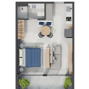 Apartamento com 1 Quarto à venda, 42m² no Martins, Uberlândia