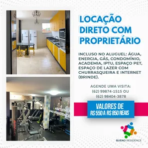Kitnet com 1 Quarto para alugar, 31m² no Setor Sol Nascente, Goiânia