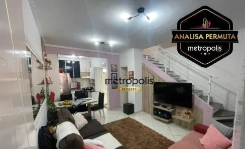 Sobrado com 2 Quartos à venda, 68m² no Vila Alzira, Santo André