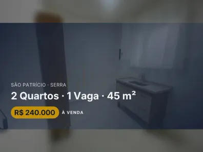 Apartamento com 2 Quartos à venda, 45m² no São Patrício, Serra