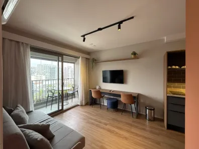 Apartamento com 1 Quarto para alugar, 43m² no Indianópolis, São Paulo