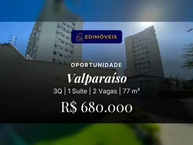 Apartamento com 3 Quartos à venda, 77m² no Valparaíso, Serra