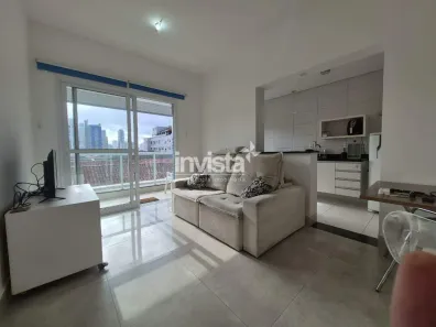 Apartamento com 1 Quarto para alugar, 52m² no Embaré, Santos